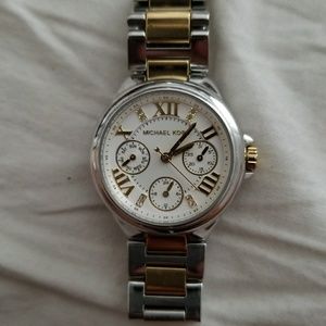 Michael kors watch silver and gold